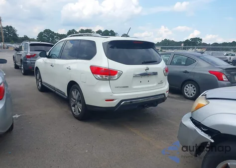 2015 Nissan Pathfinder Platinum from USA, damaged, VIN 5N1AR2MM0FC637377